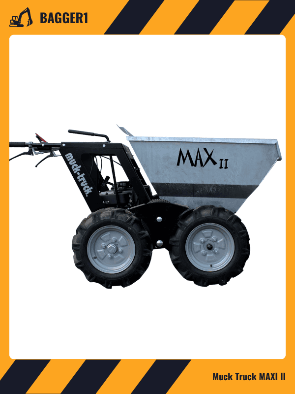 Silberner Dumper mit MAX II Schriftzug.